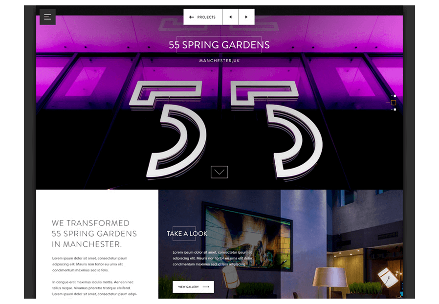 Kipontordello created the website for construction company ARCO to present their services